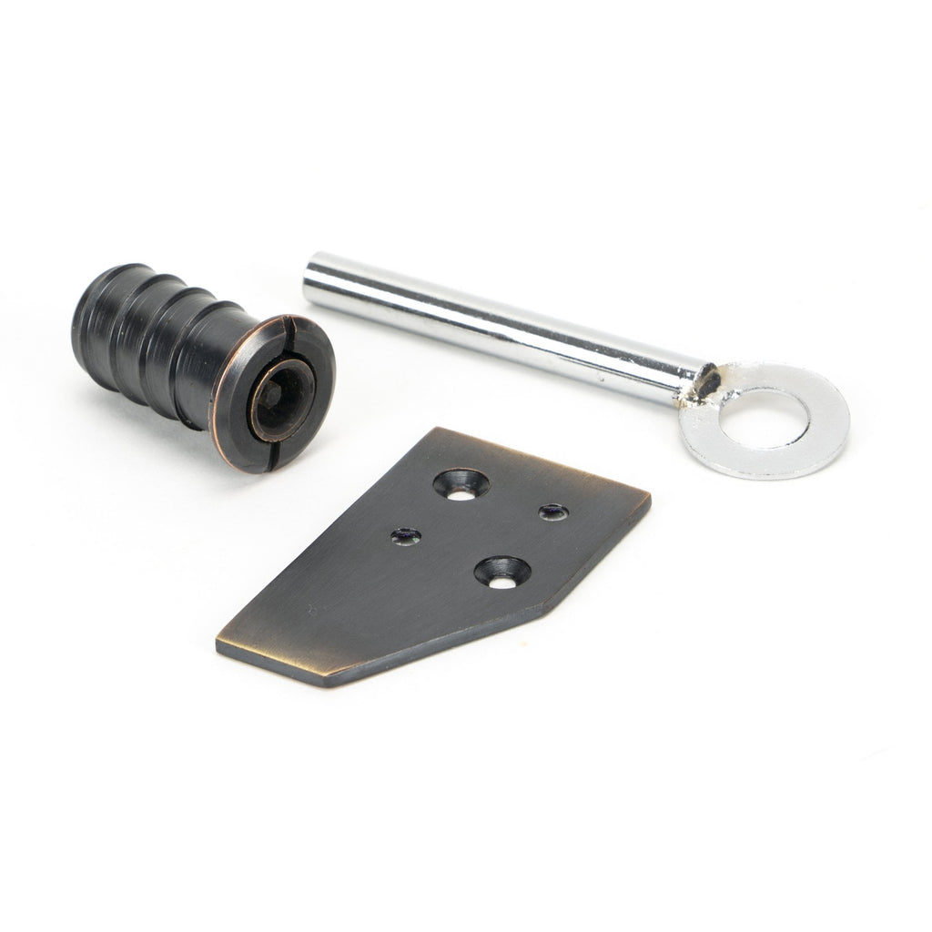 Aged Bronze Flush Sash Stop