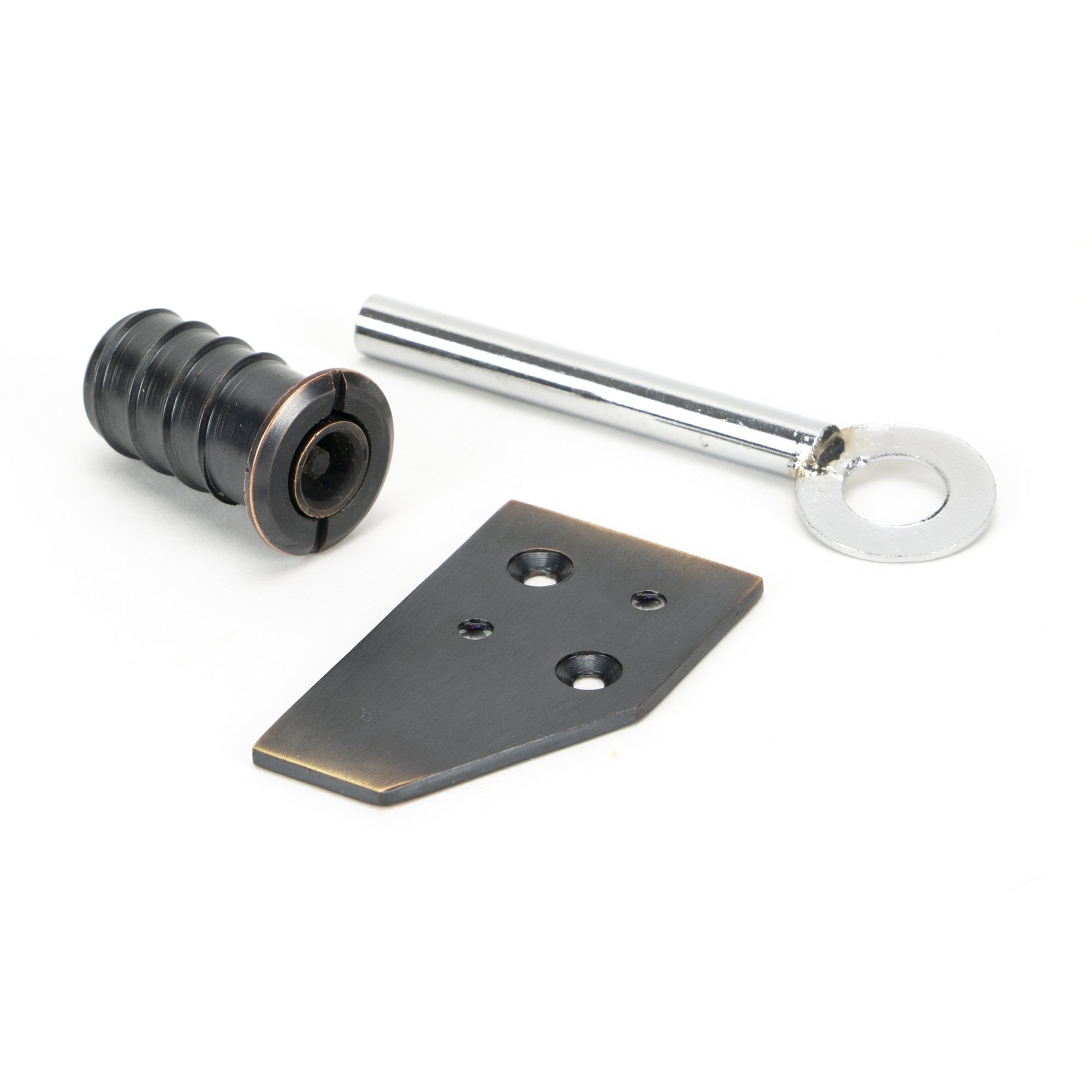Aged Bronze Flush Sash Stop