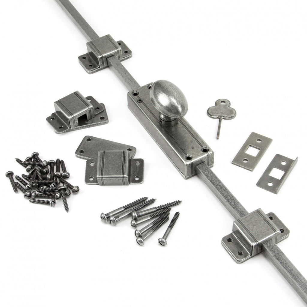 Pewter Locking Cremone Bolt