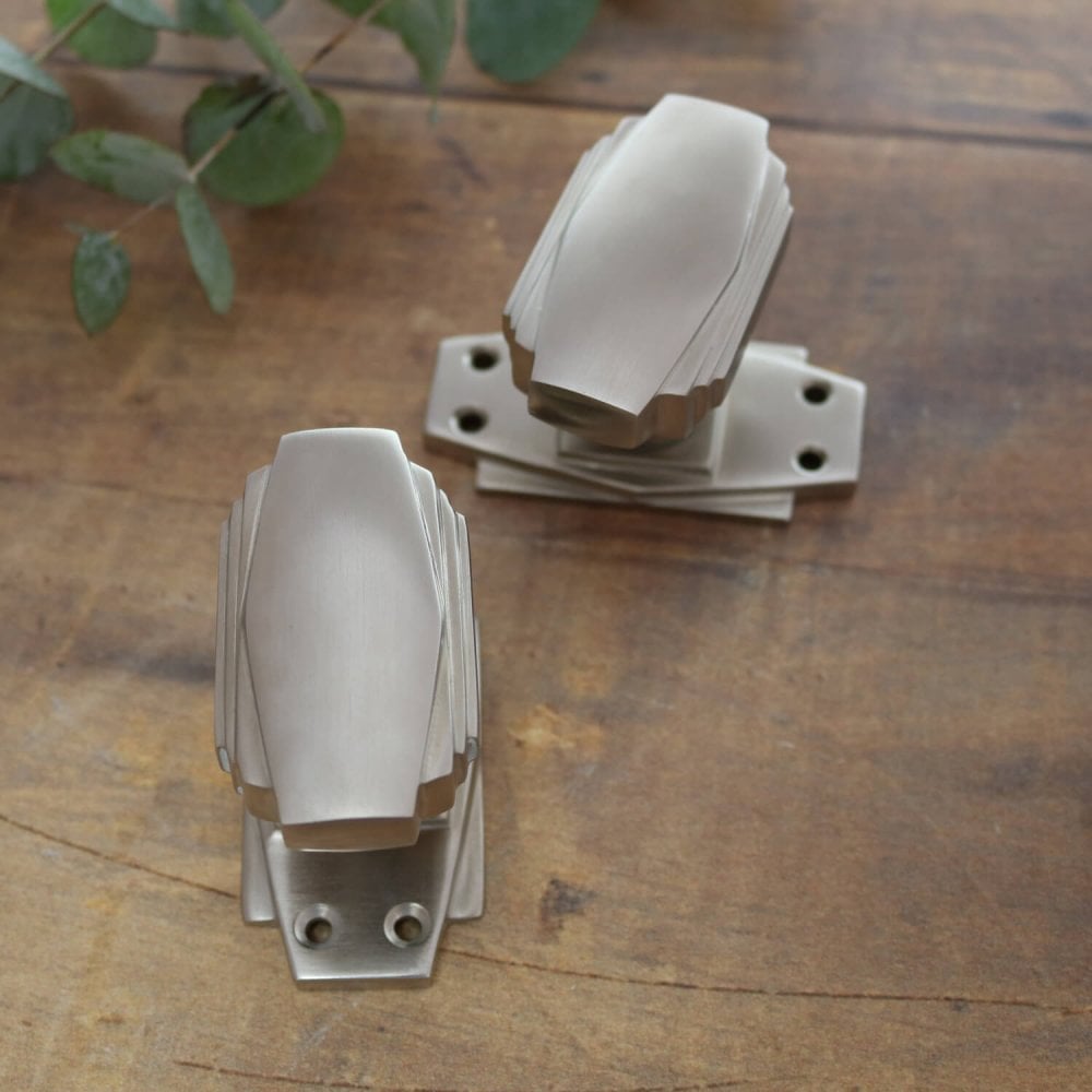 Art Deco Mortice or Rim Knobs
