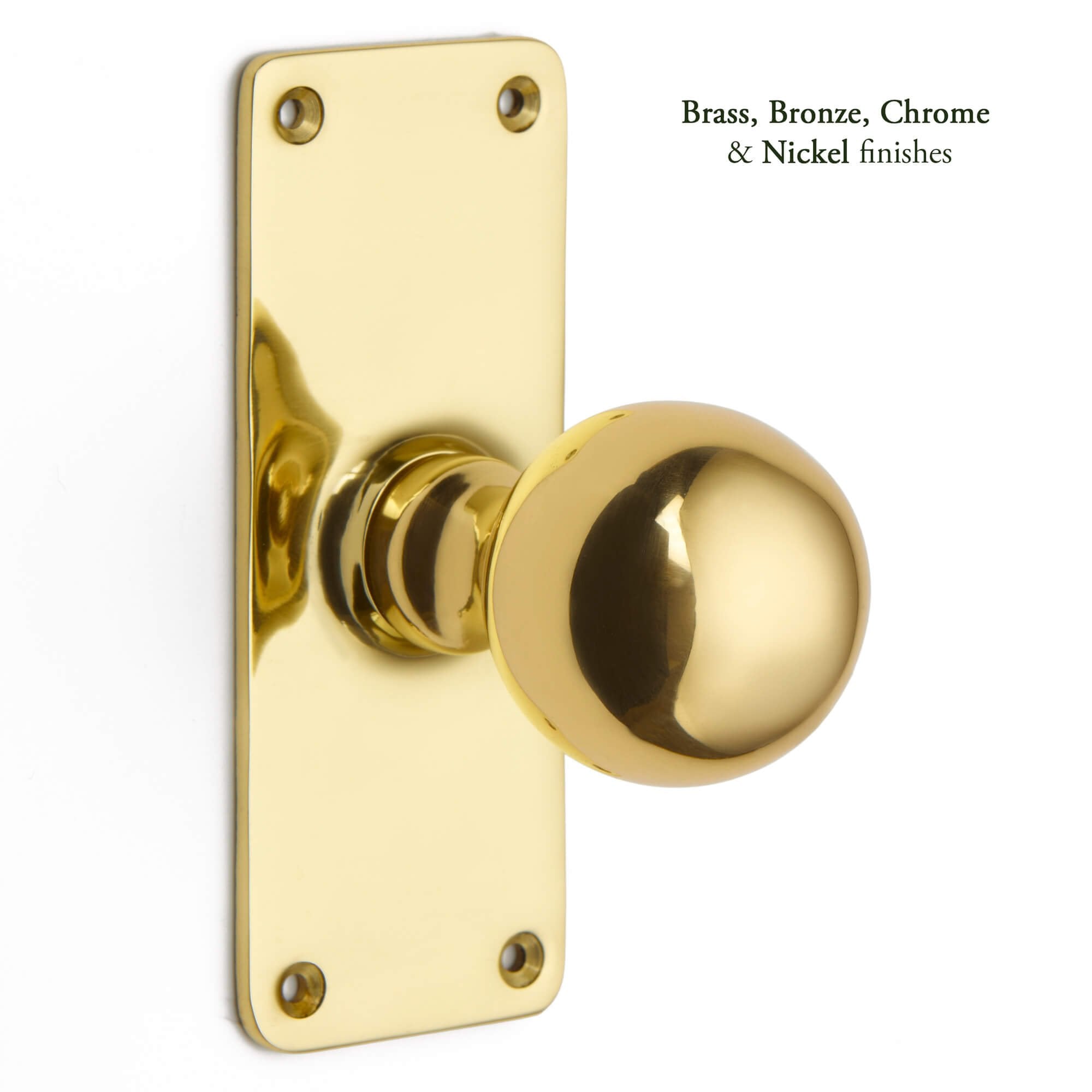 Ball Knob on a School Board Backplate