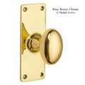 Oval Knob on a School Board Backplate