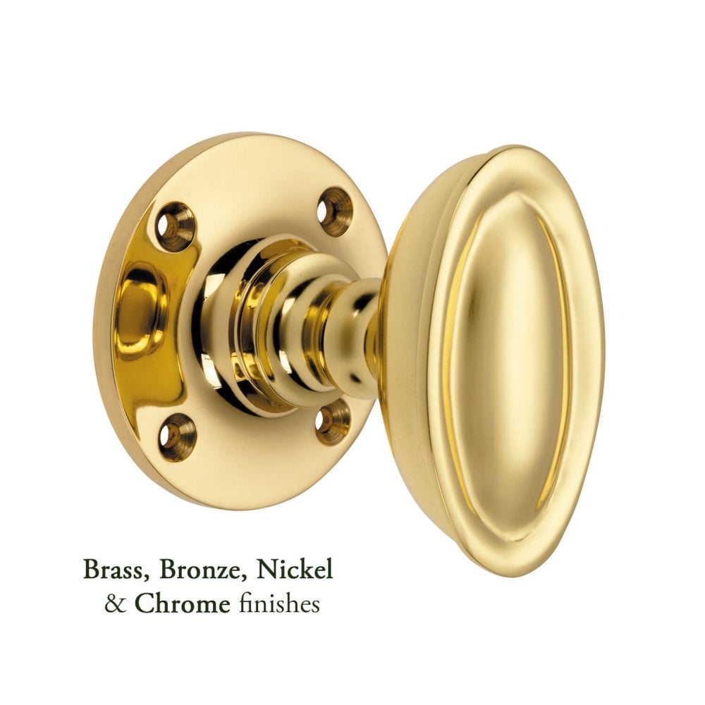 Raised Oval Mortice Knob