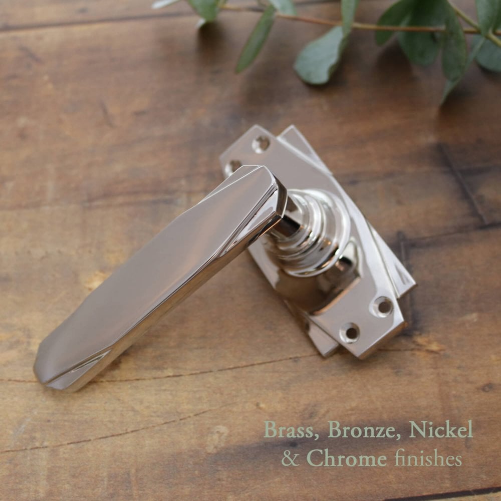 Art Deco Lever Latch Handles