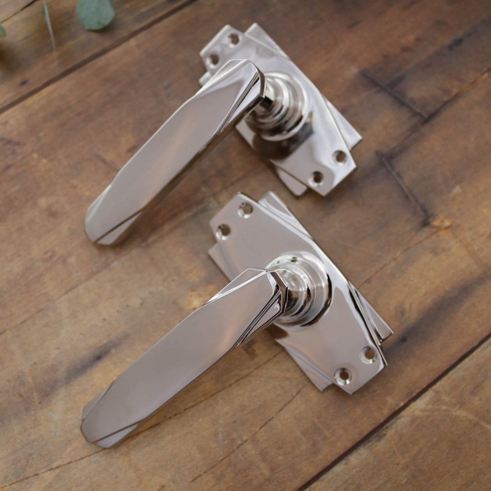 Art Deco Lever Latch Handles