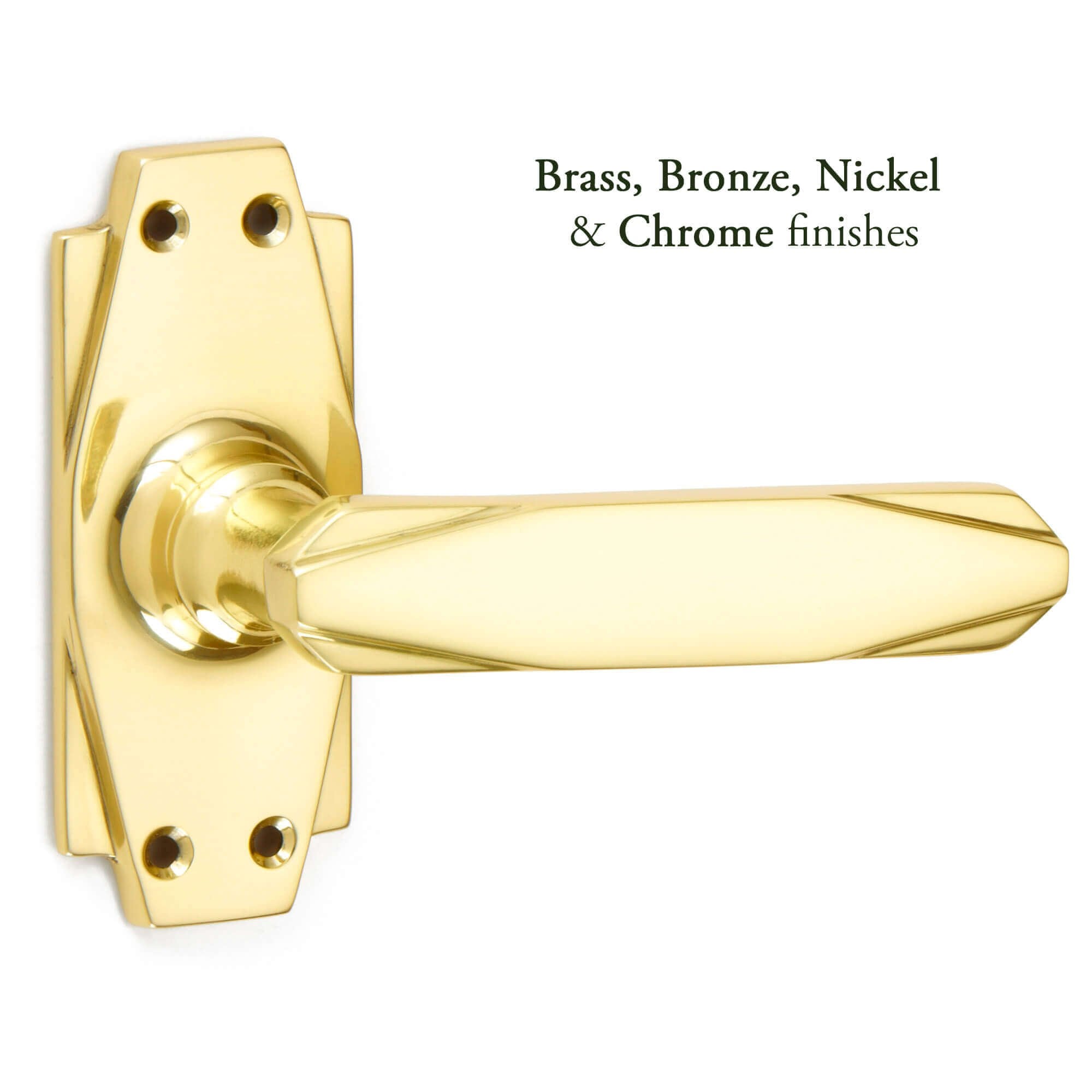 Art Deco Lever Latch Handles
