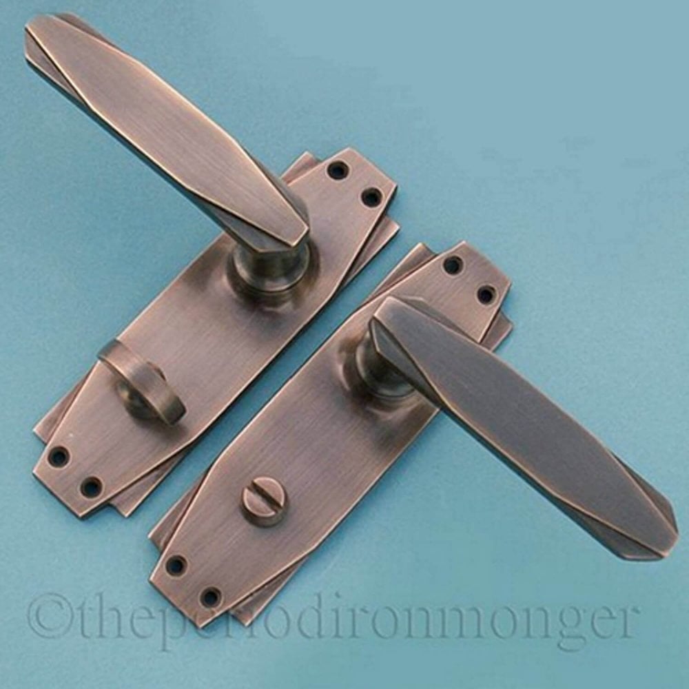 Art Deco Lever Lock Handles