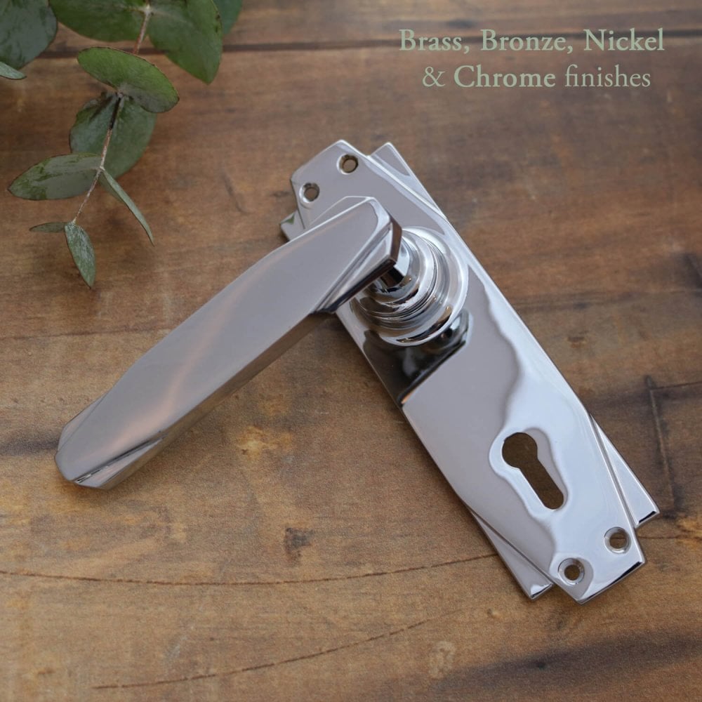 Art Deco Lever Lock Handles