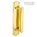 Art Deco Pull Handle on Backplate
