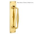 Cast in One Pull Handle on Backplate