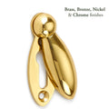 Pear Drop Covered Escutcheon