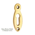 Pear Drop Open Escutcheon
