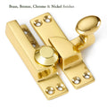Oval Straight Arm Sash Fastener