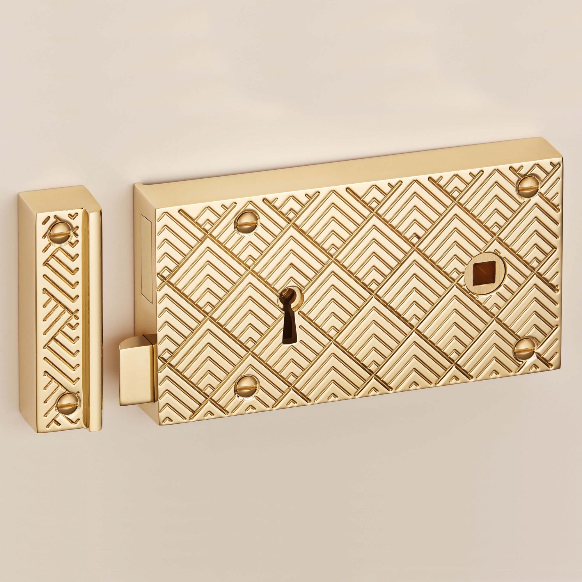 Herringbone Rim Lock