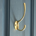 Unlacquered Brass Hat and Coat Hook