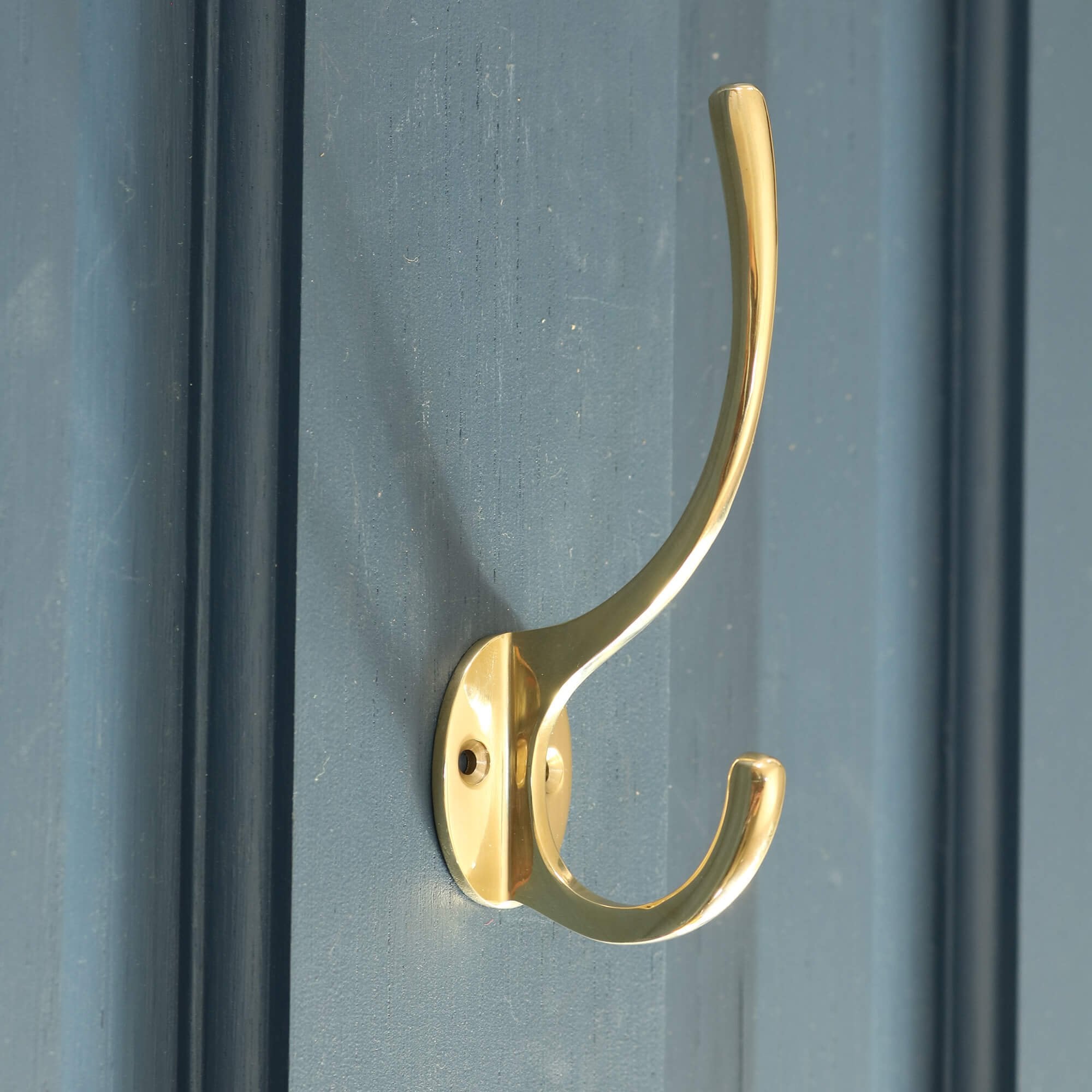 Unlacquered Brass Hat and Coat Hook