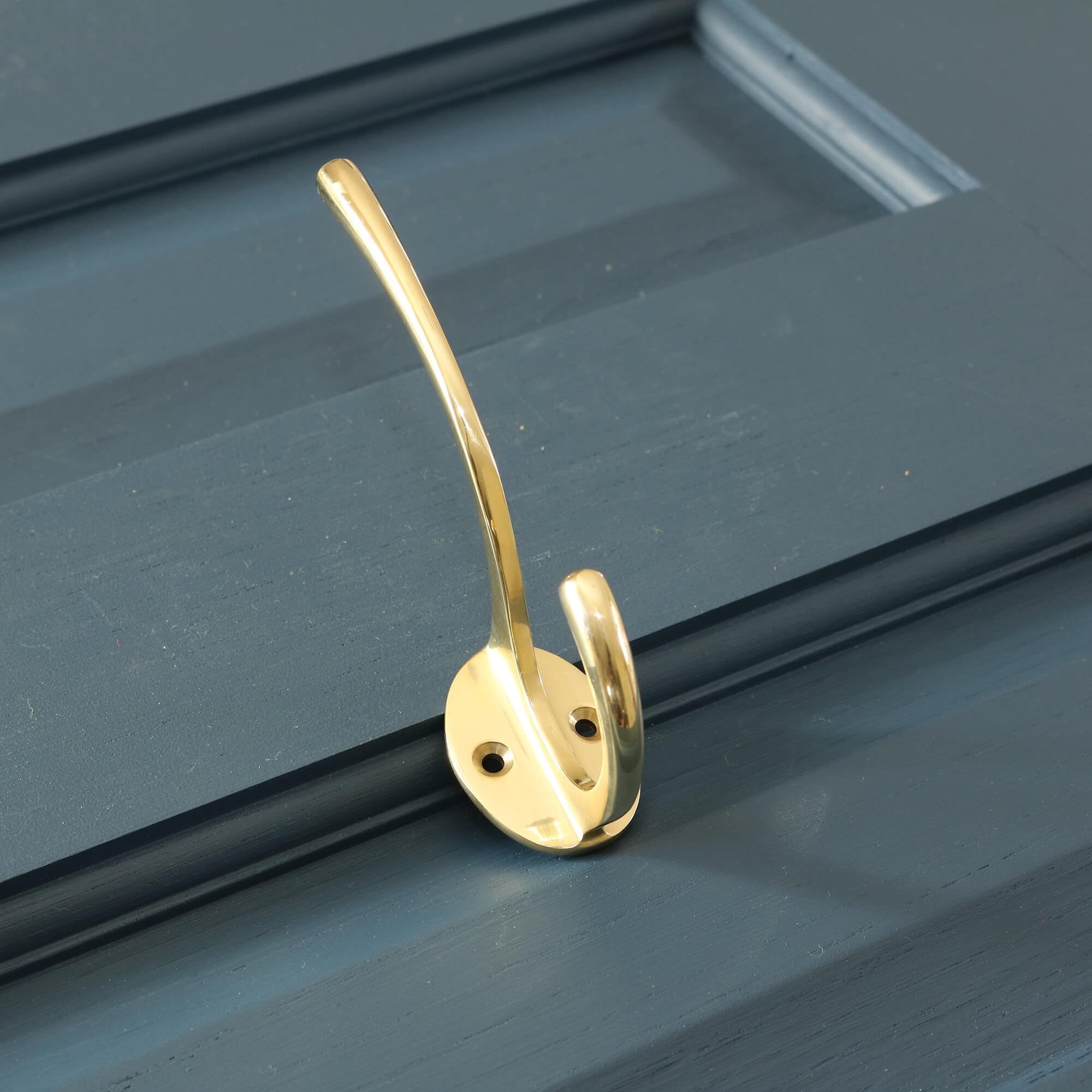Unlacquered Brass Hat and Coat Hook