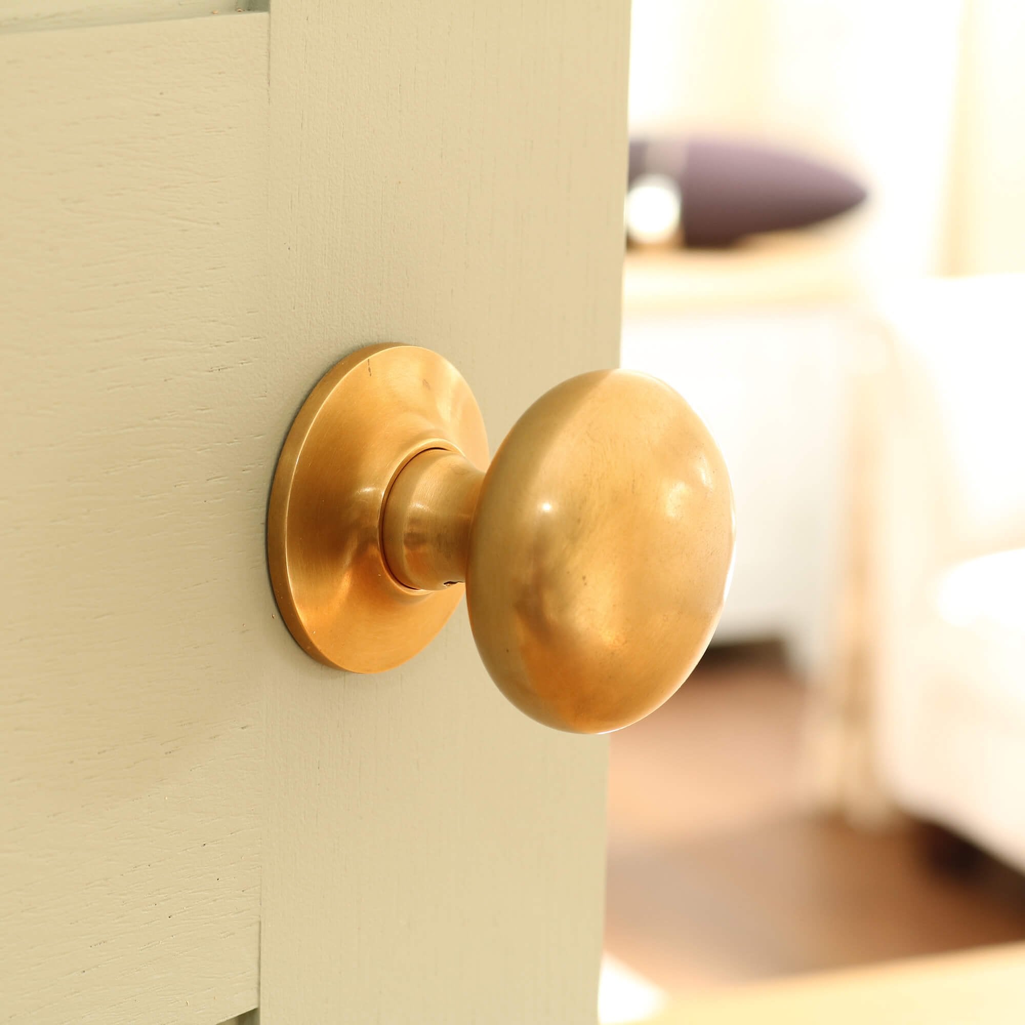 Hatton Aged Brass Cushion Door Knob