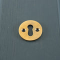 Aged Brass Hatton Round Open Escutcheon