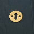 Unlacquered Brass Hatton Round Open Escutcheon