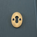 Aged Brass Hatton Oval Open Escutcheon