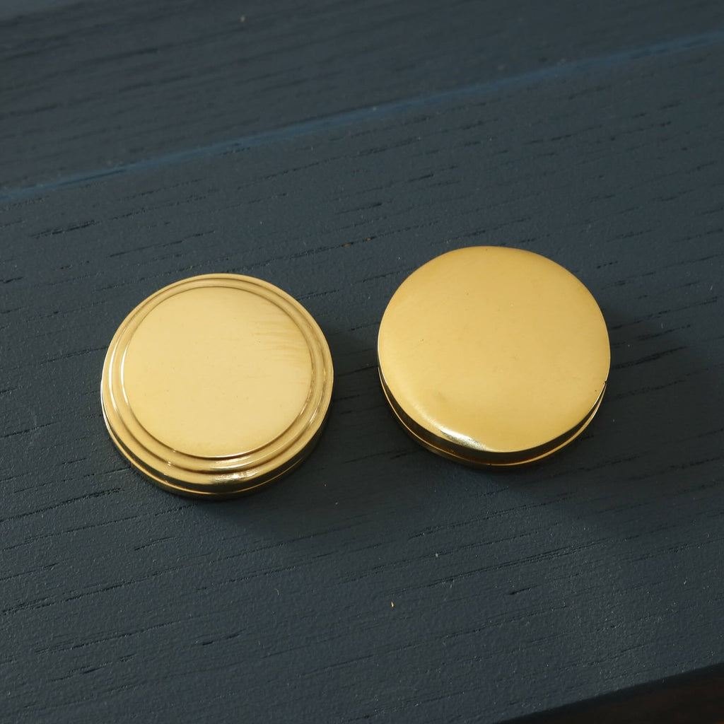 Brass Hatton Round Covered Escutcheon