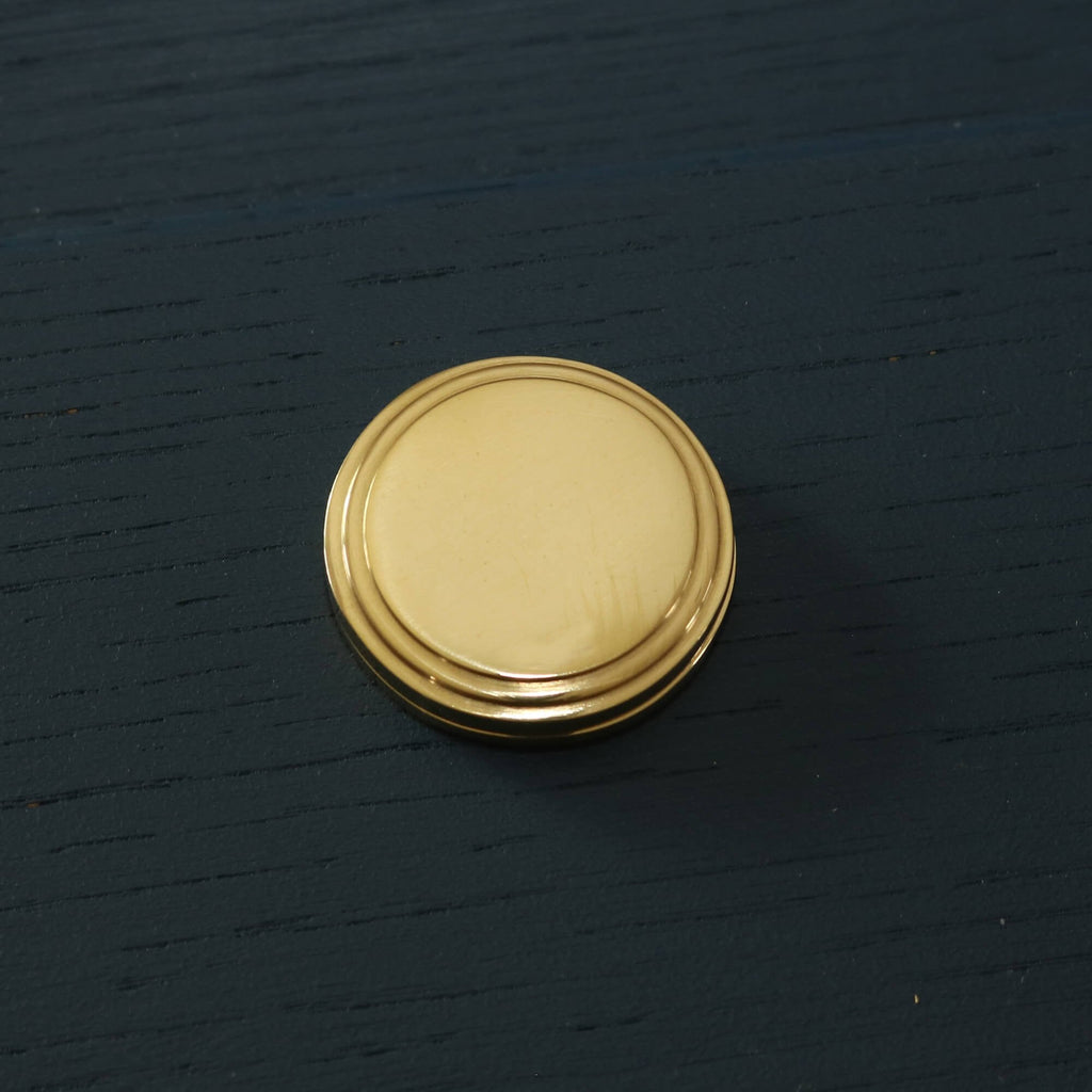 Brass Hatton Round Covered Escutcheon