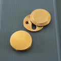 Aged Brass Hatton Round Covered Escutcheon