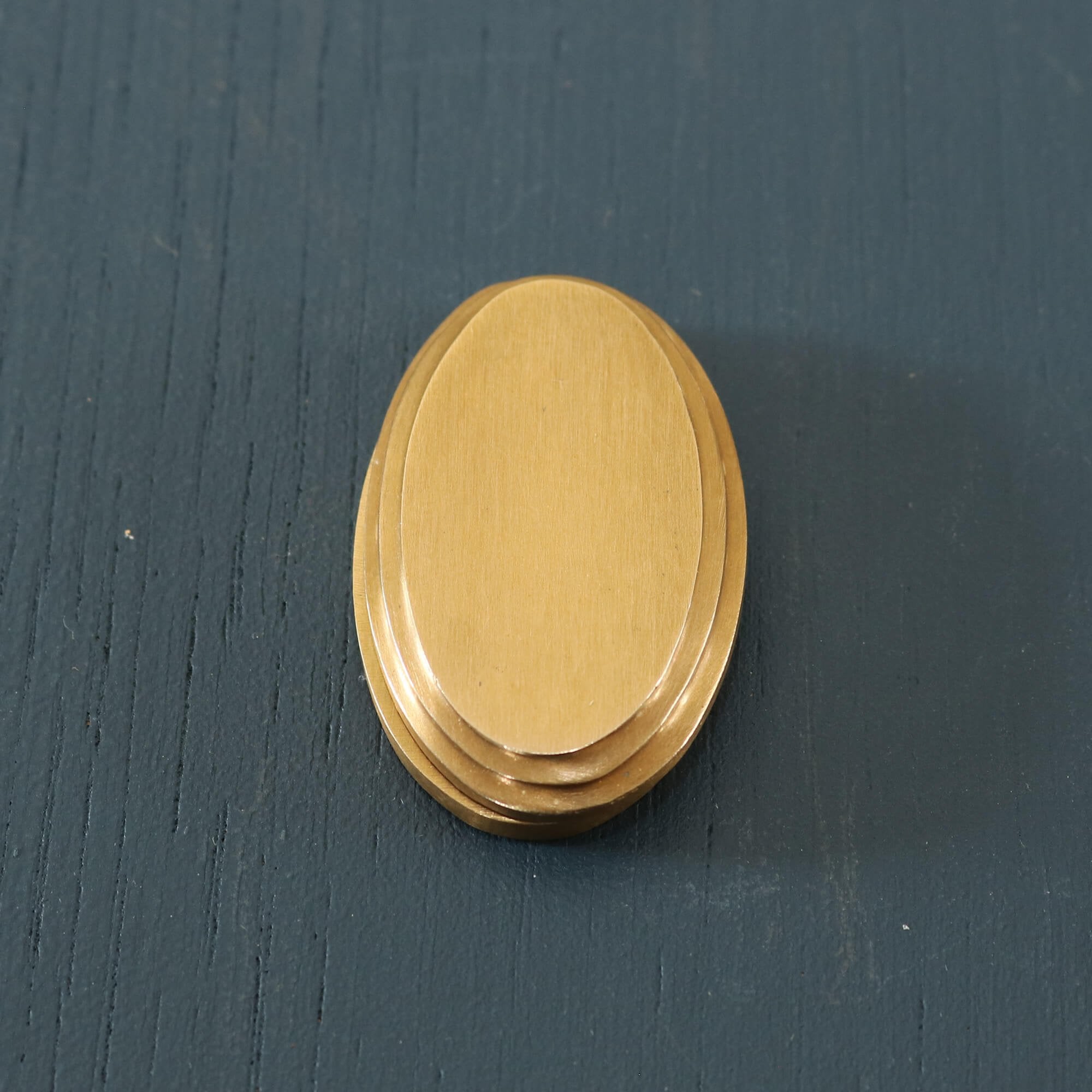 Aged Brass Hatton Oval Covered Escutcheon