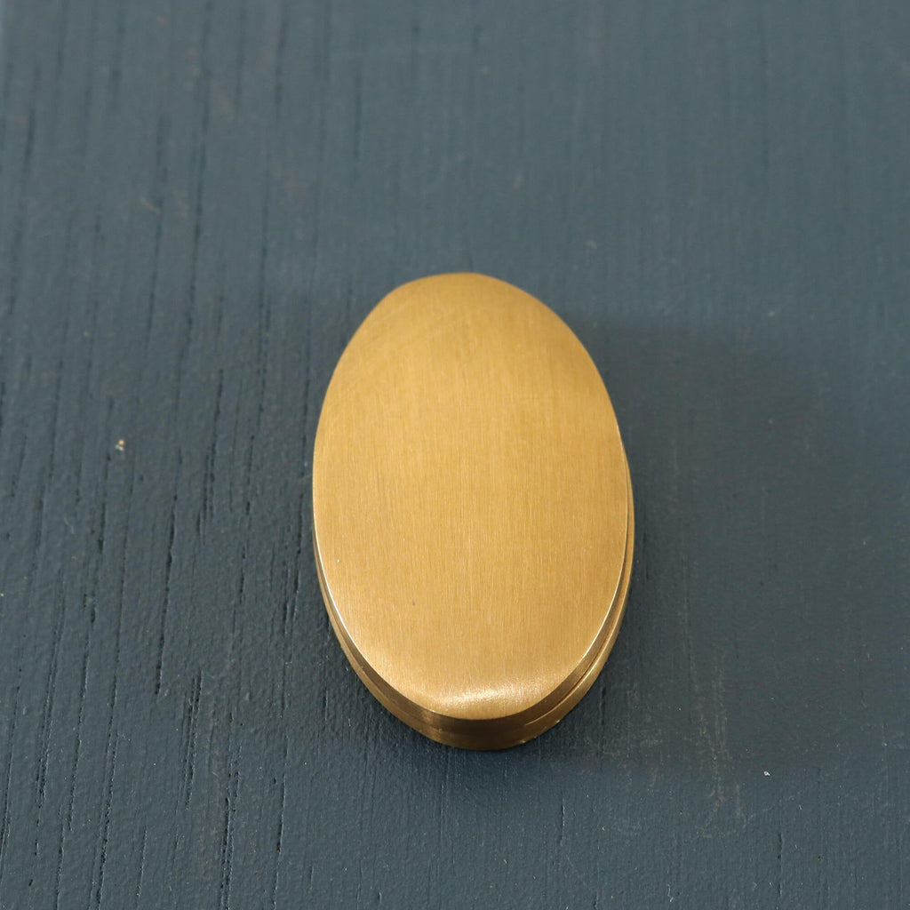 Aged Brass Hatton Oval Covered Escutcheon