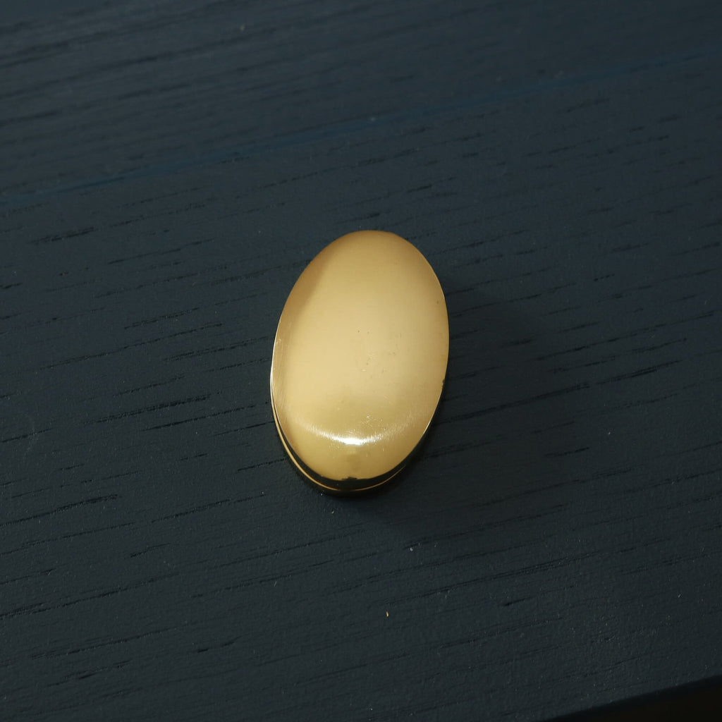 Unlacquered Brass Hatton Oval Covered Escutcheon