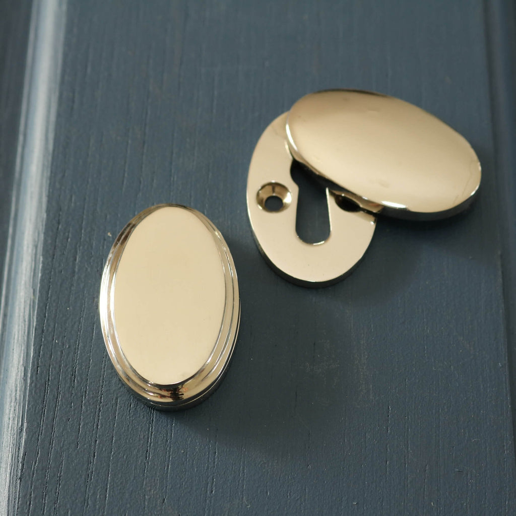 Polished Nickel Hatton Oval Covered Escutcheon