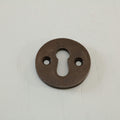 Real Aged Bronze Hatton Round Open Escutcheon