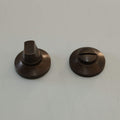 Real Aged Bronze Bathroom Privacy Set on Plain Rose