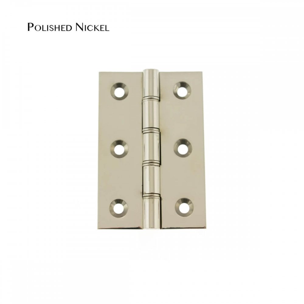 Solid Brass Washered Hinges - 3 x 2 Inch