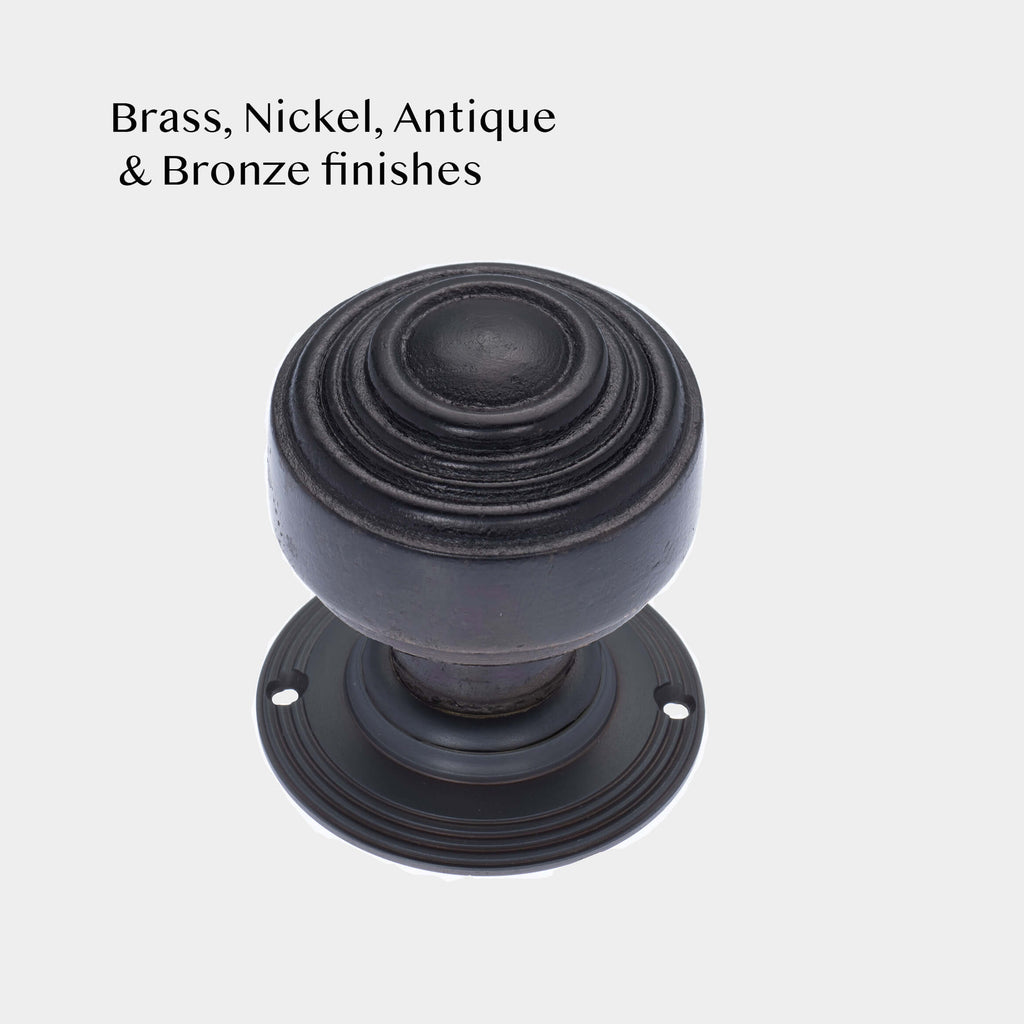 St Pauls Ebonised Door Knobs