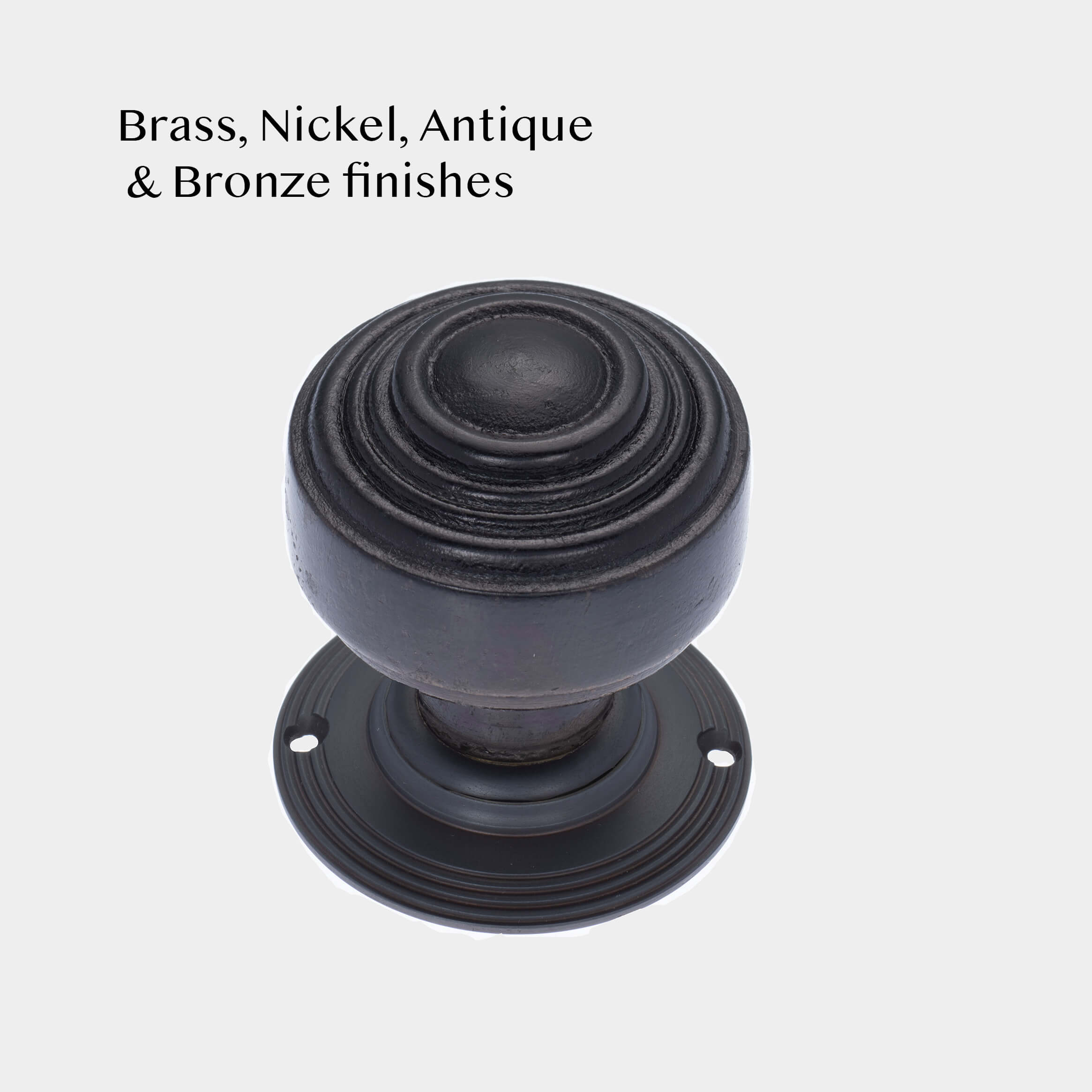 St Pauls Ebonised Door Knobs