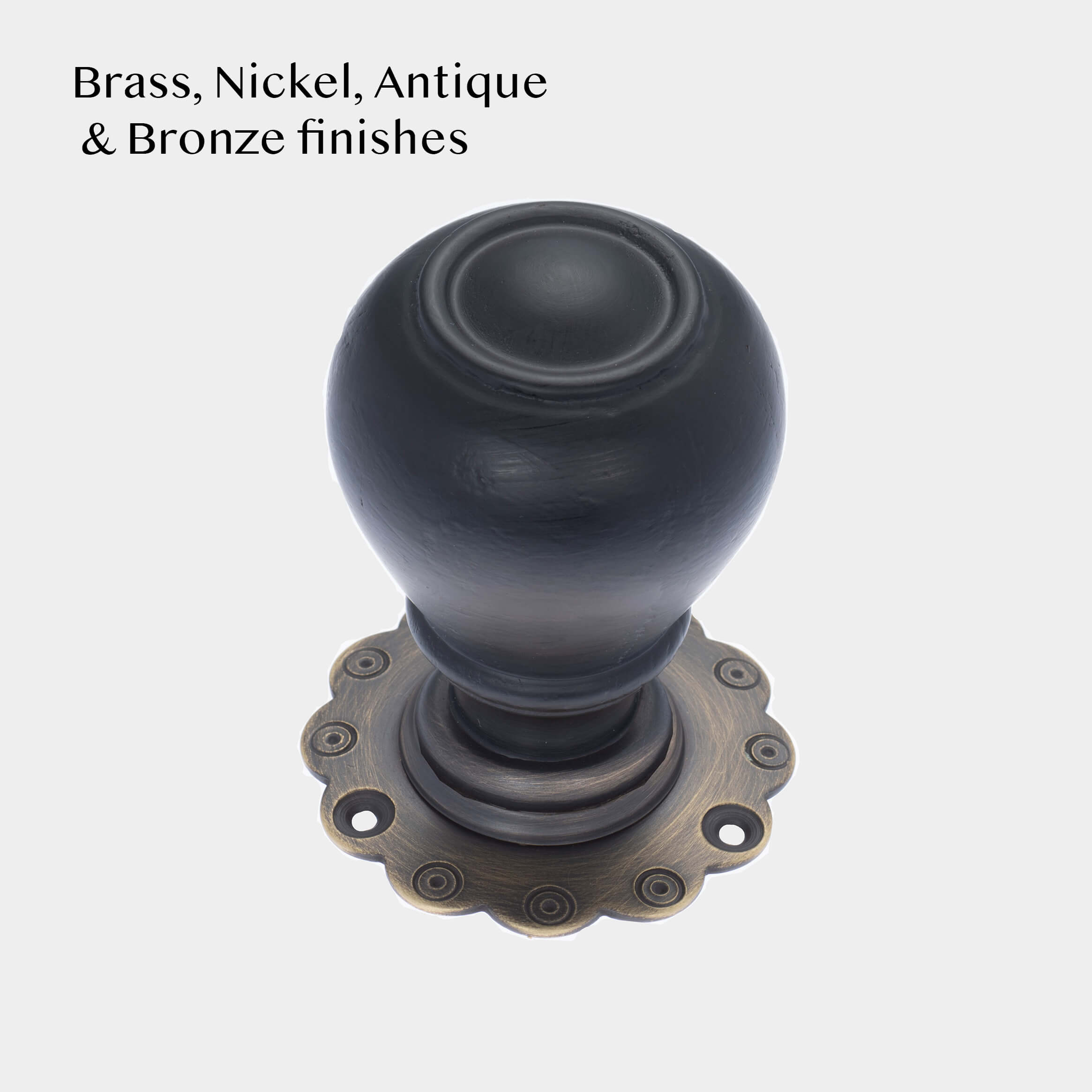 Tulip Ebonised Door Knobs