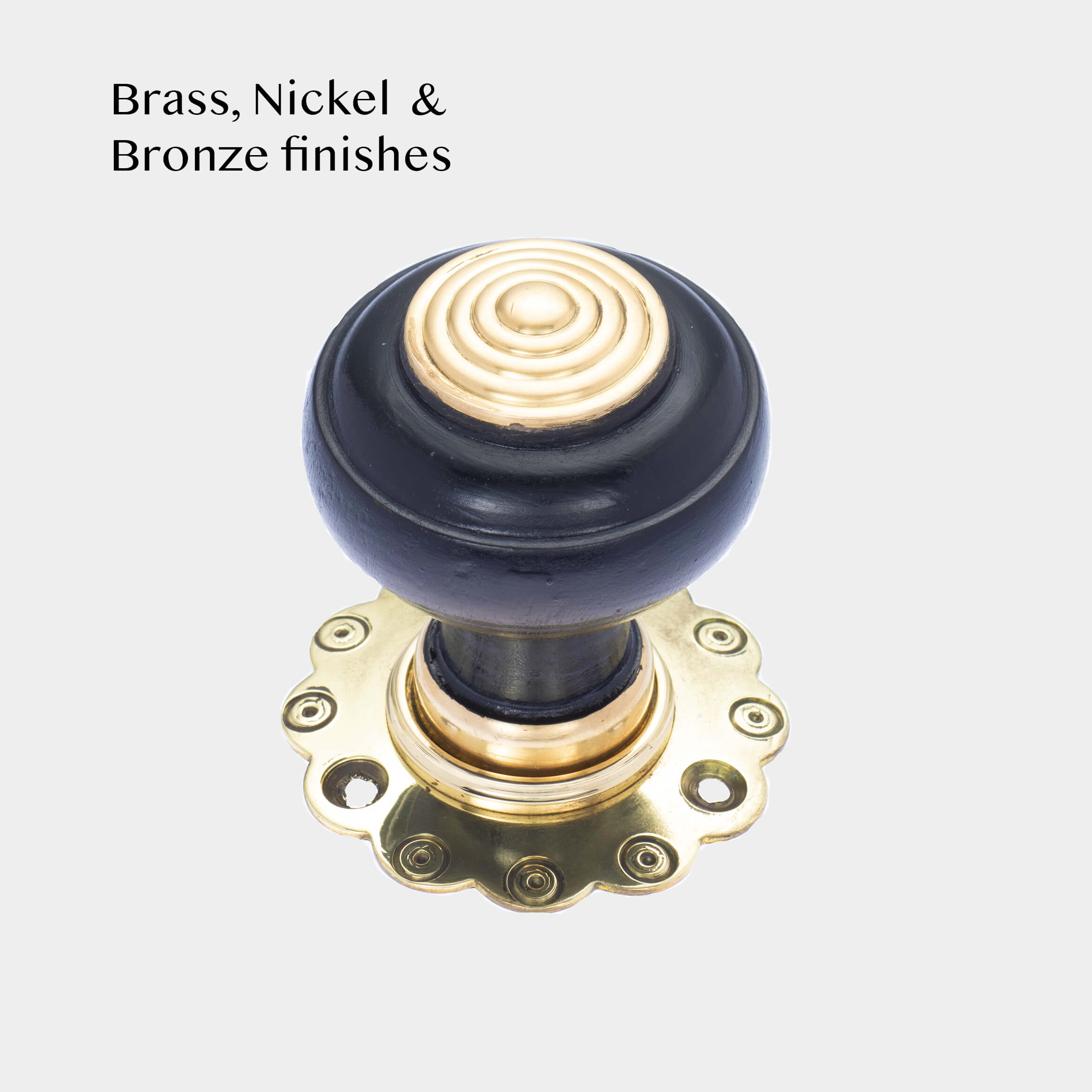 Villa Ebonised Door Knobs