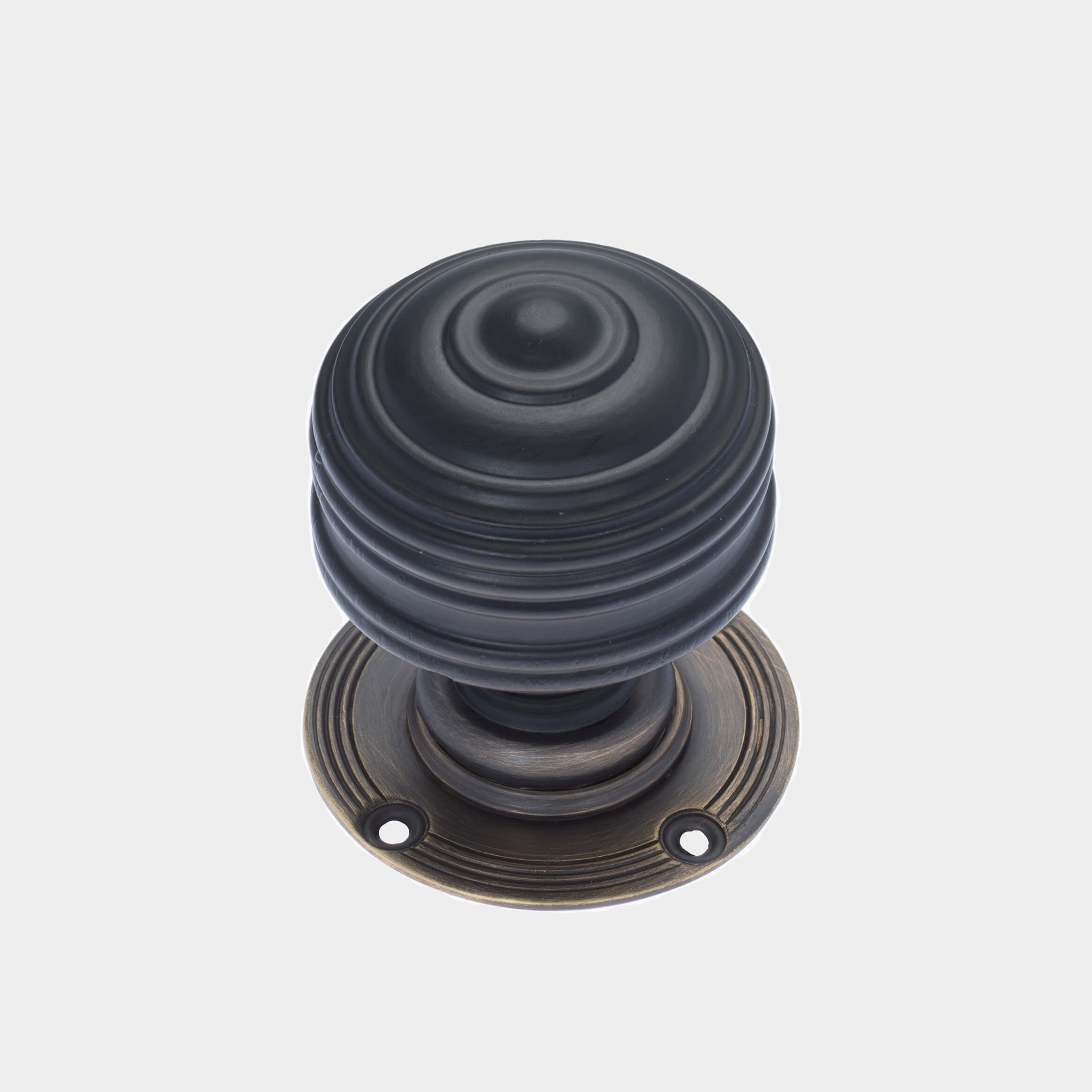 Victorian Royal Ebonised Door Knobs