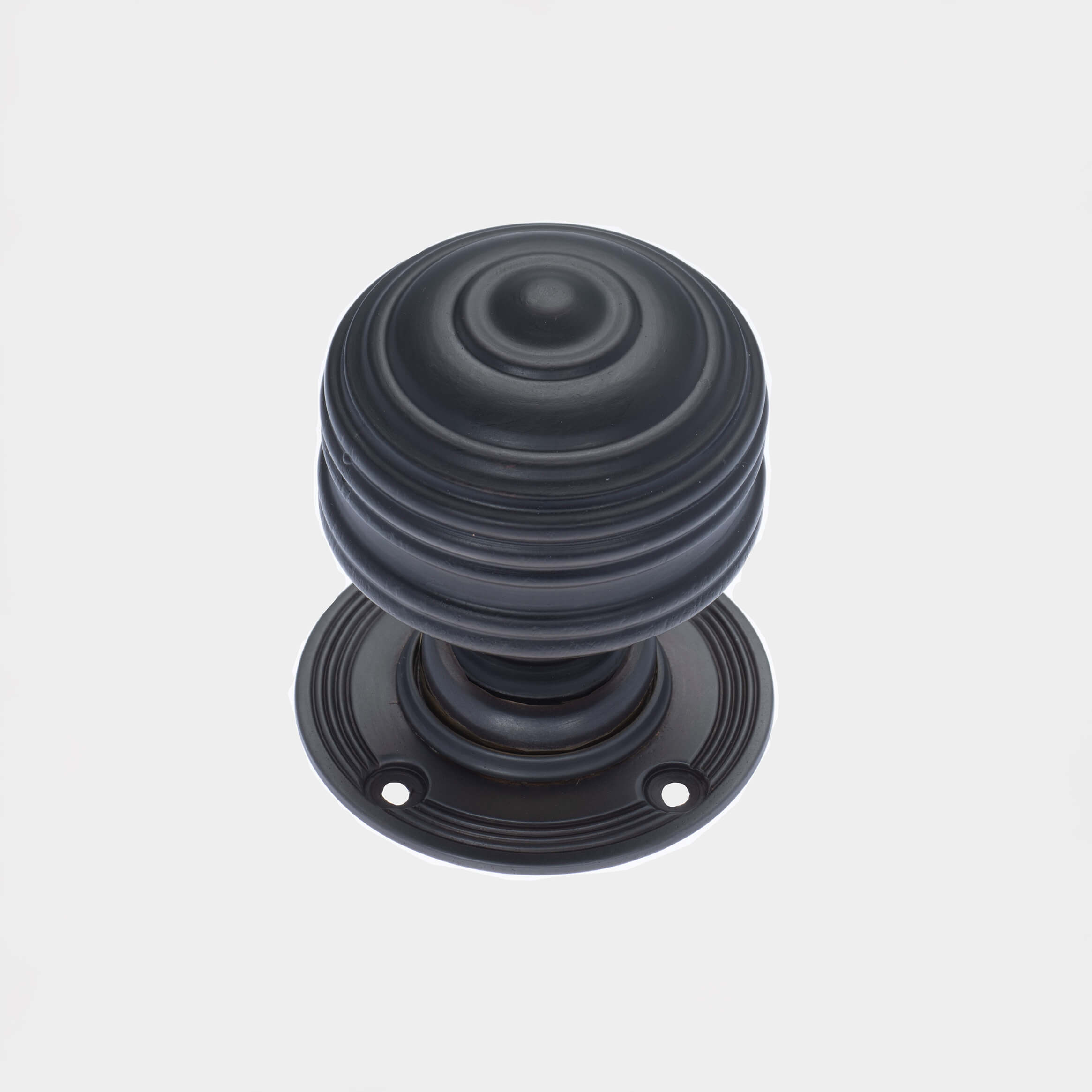 Victorian Royal Ebonised Door Knobs