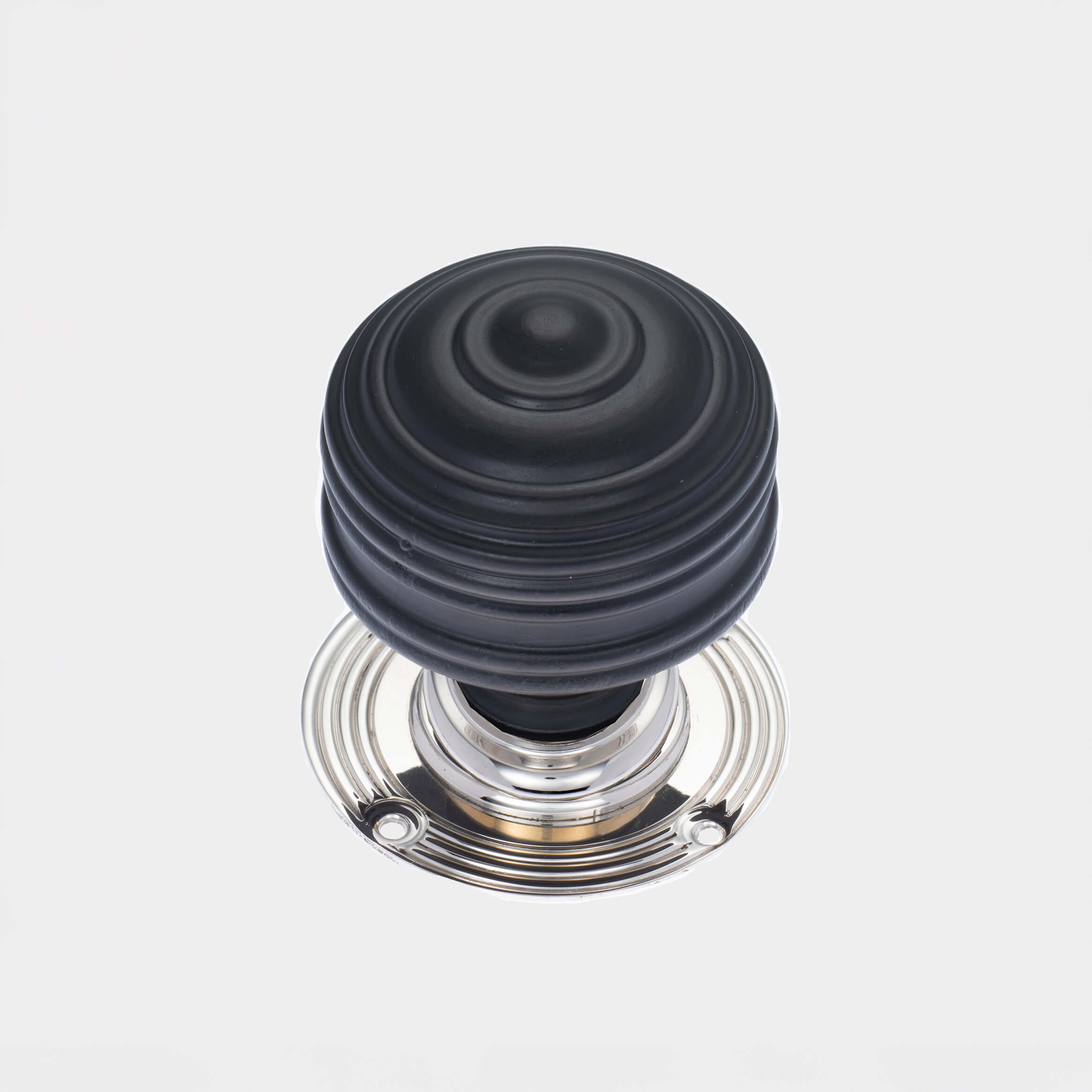 Victorian Royal Ebonised Door Knobs