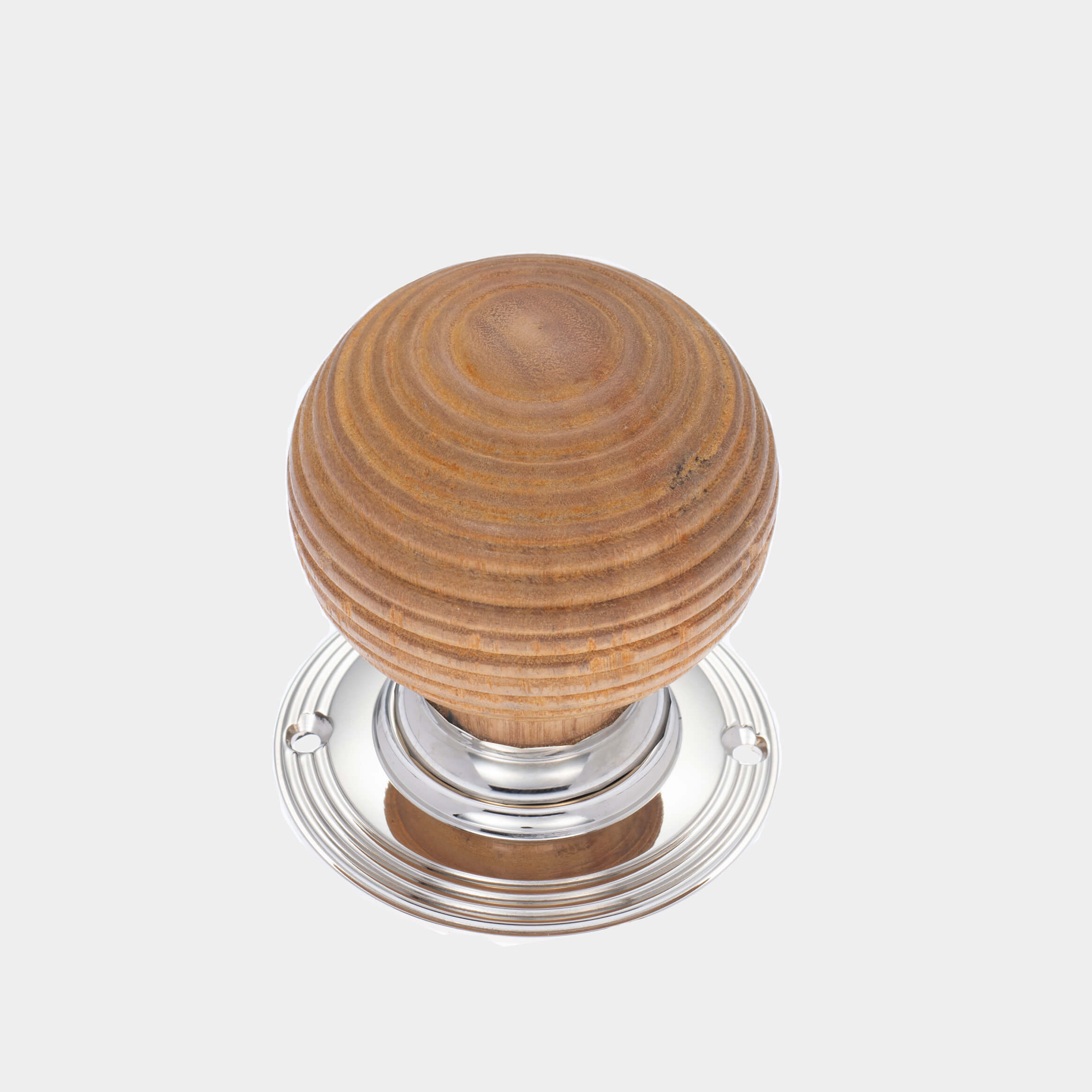 Oak Squat Beehive Door Knobs