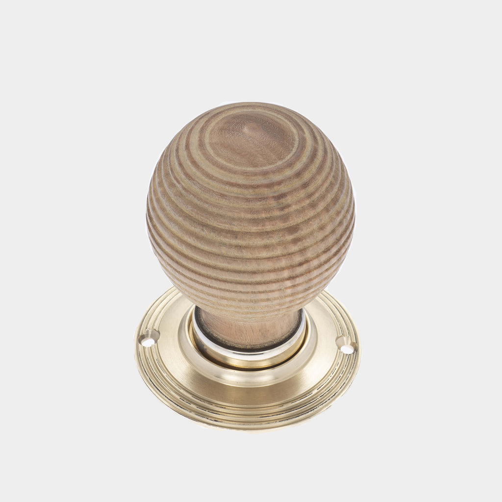 Oak Classic Beehive Door Knobs