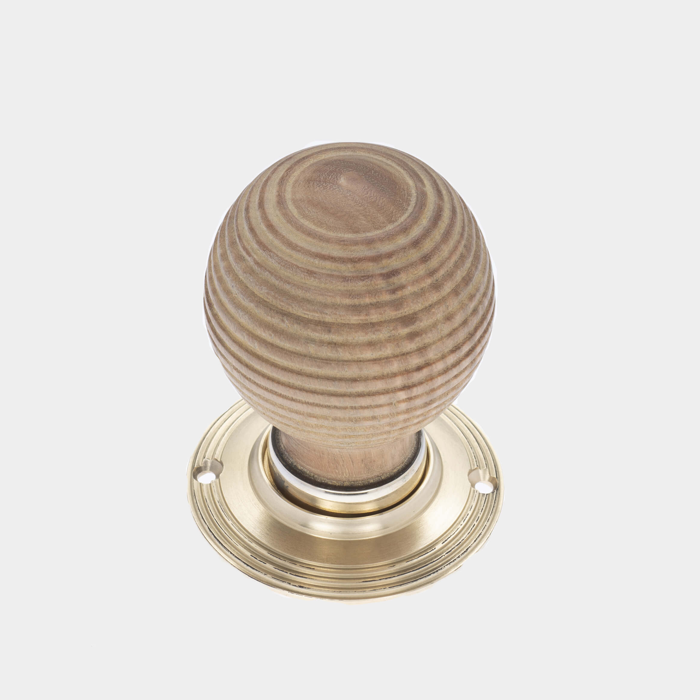 Oak Classic Beehive Door Knobs