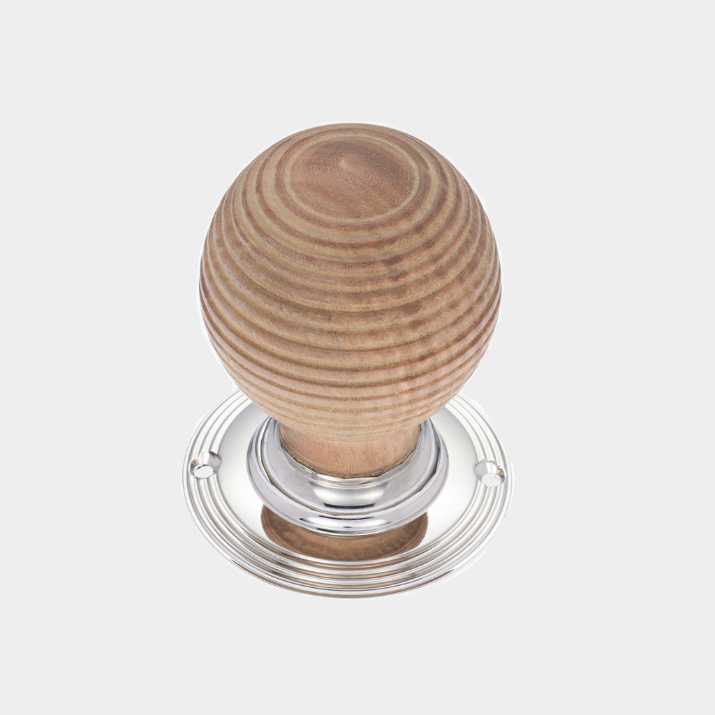 Oak Classic Beehive Door Knobs