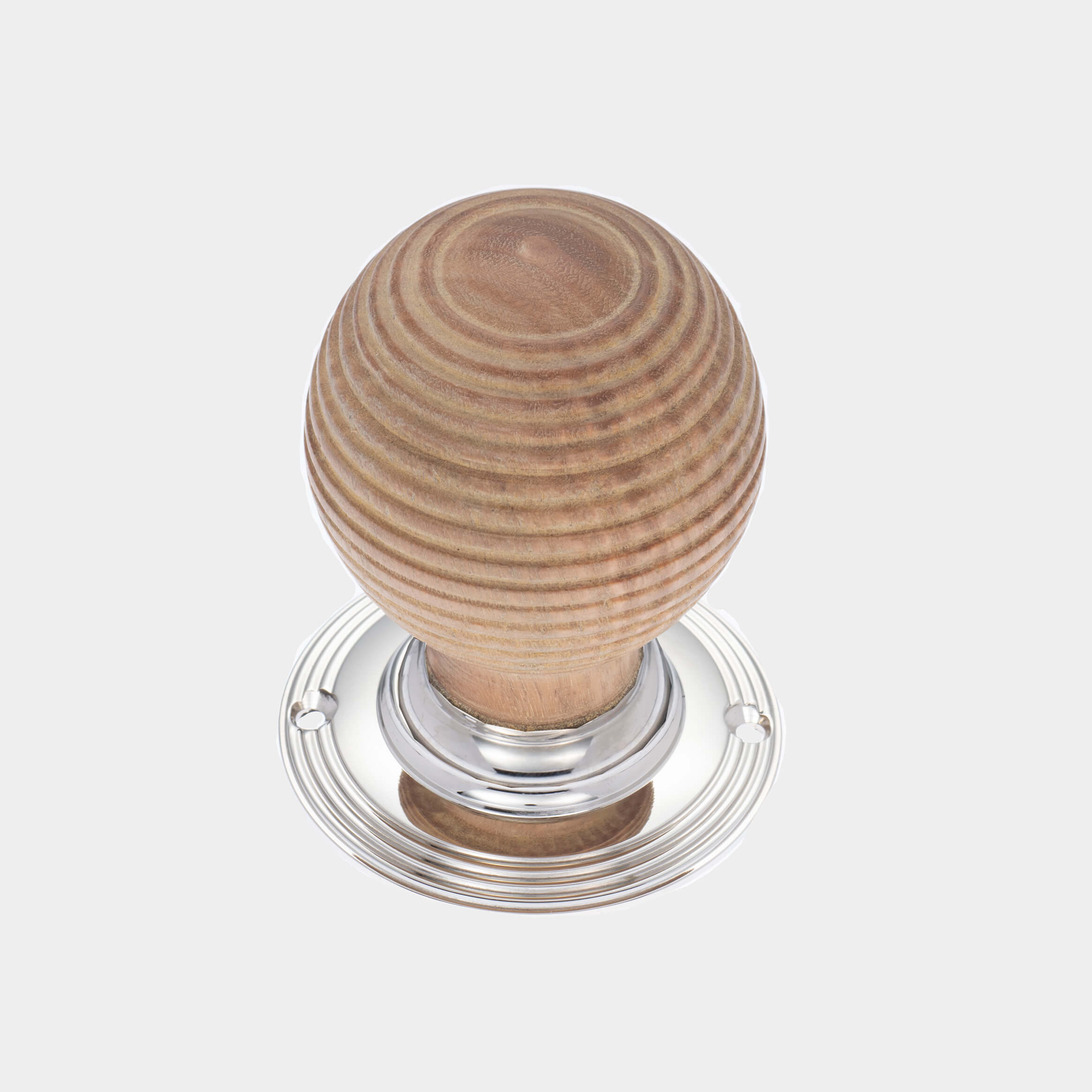 Oak Classic Beehive Door Knobs
