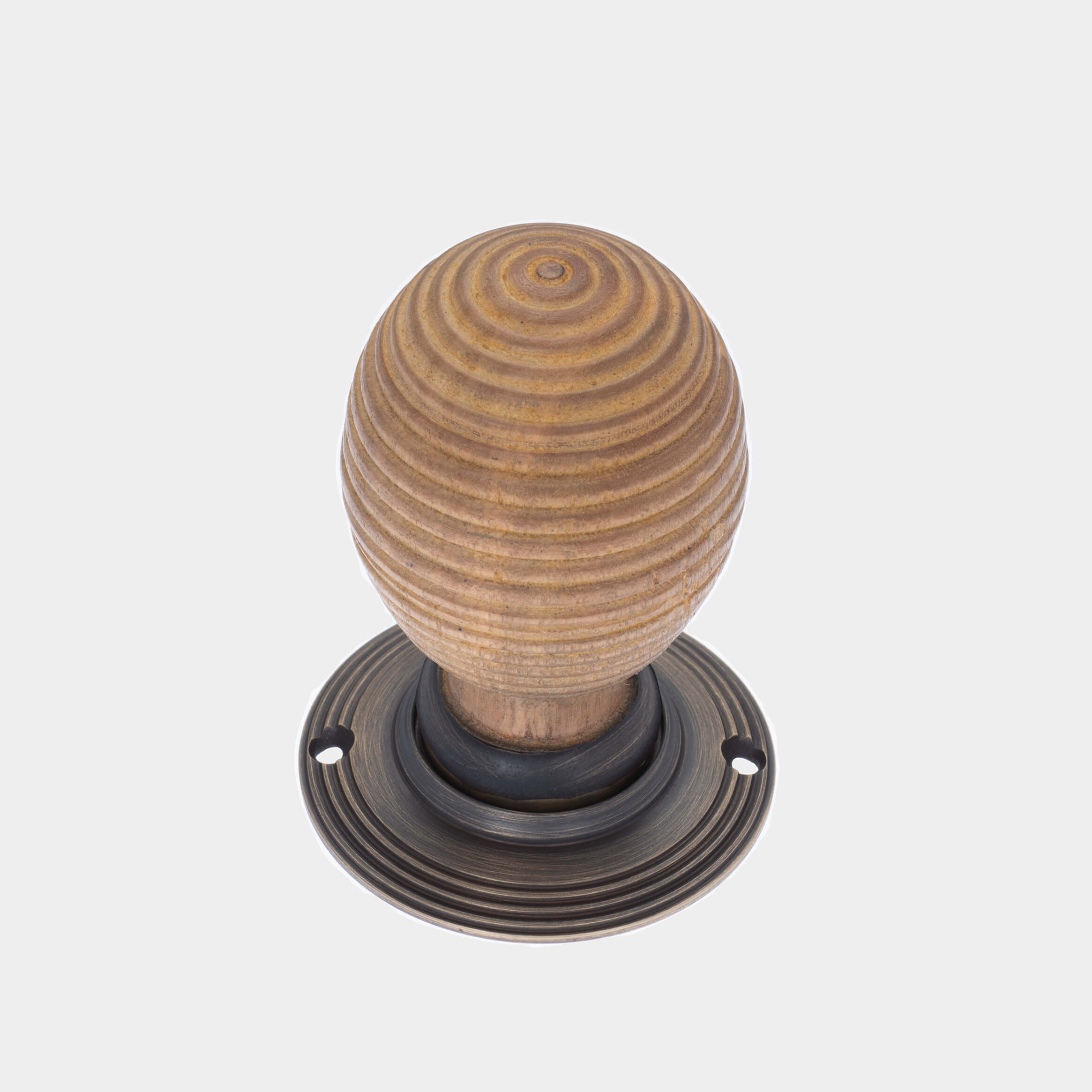 Oak Narrow Beehive Door Knobs