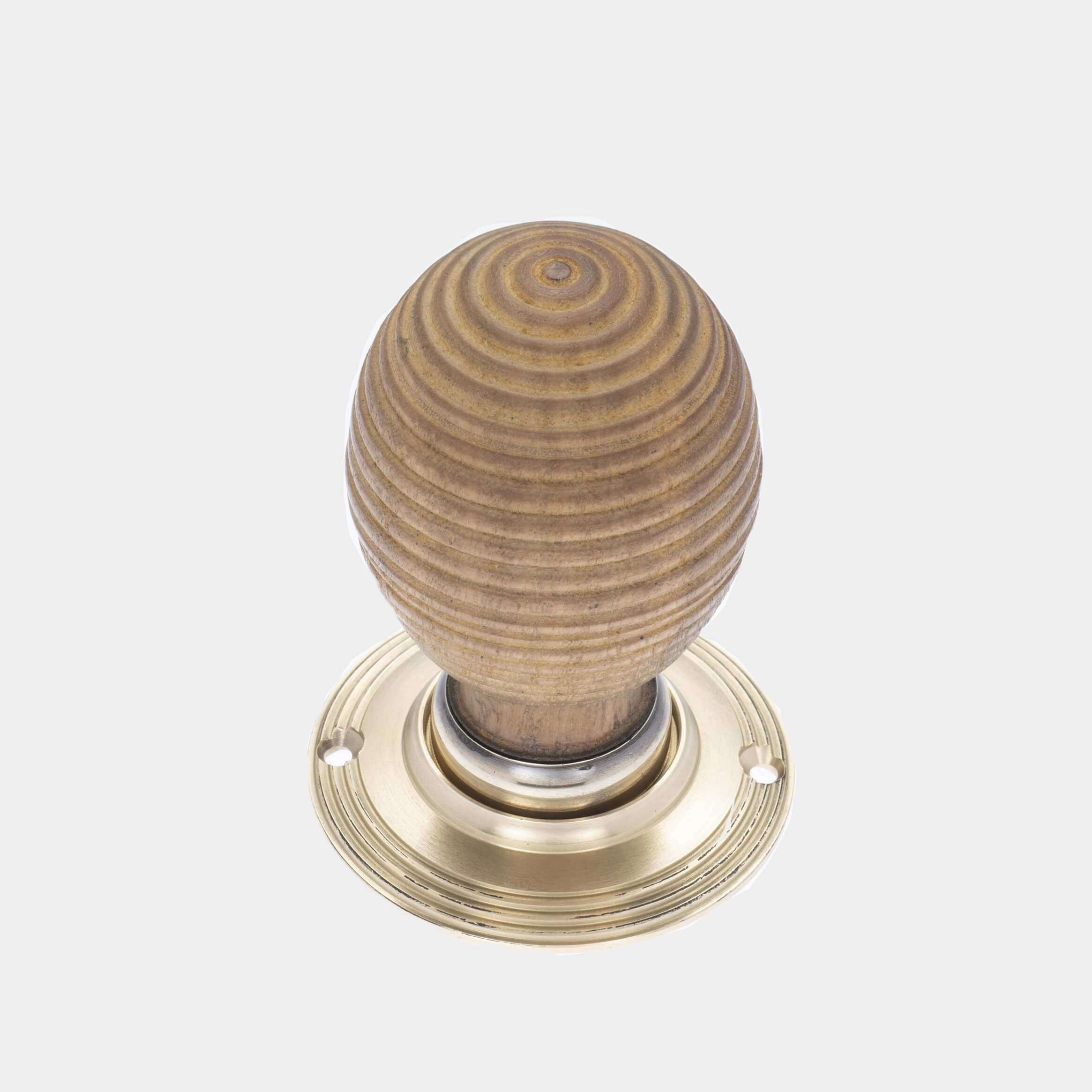 Oak Narrow Beehive Door Knobs