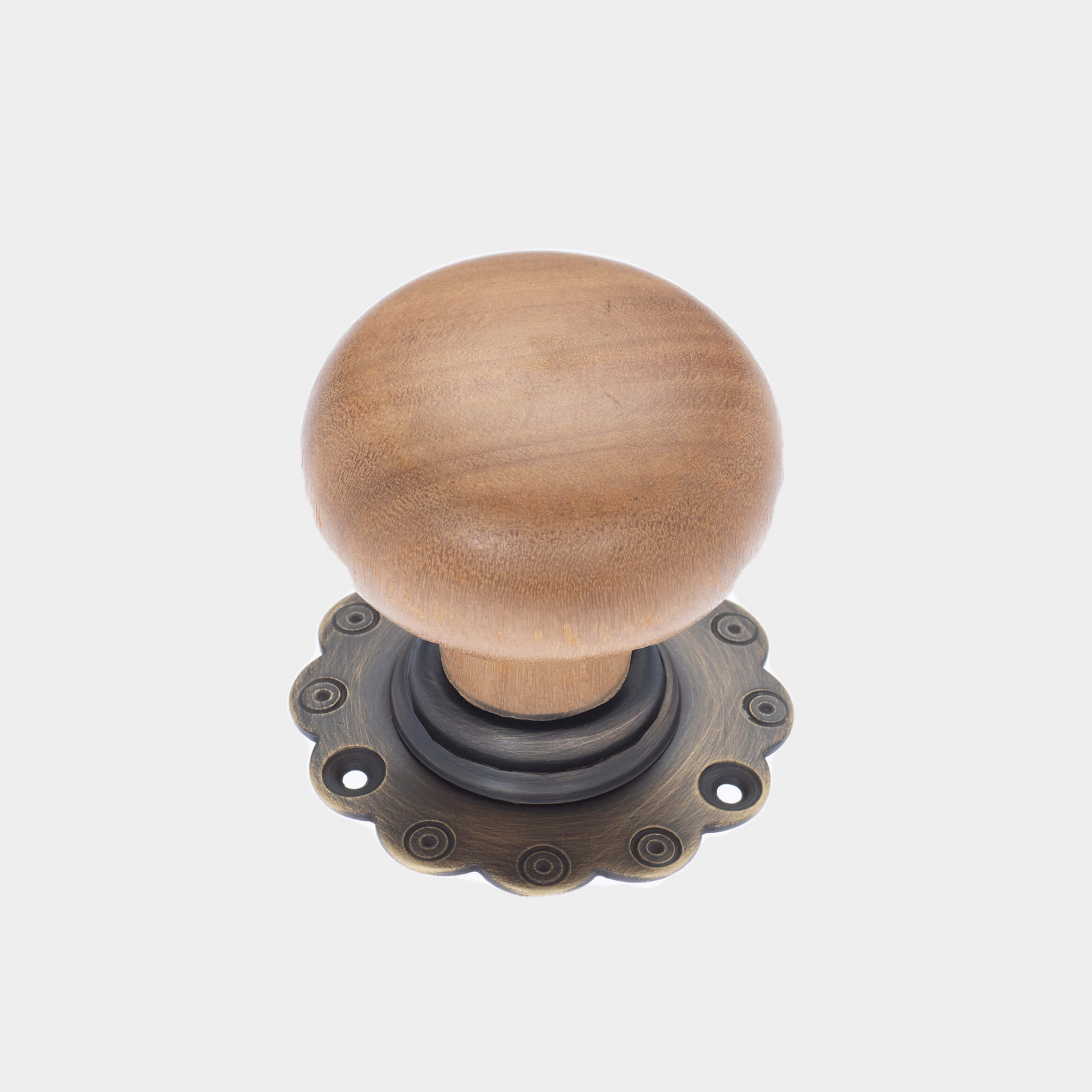 Oak Bun Door Knobs
